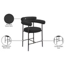  Color_Black -- Meridian Blake Counter Height Stool IMAGE 9