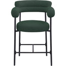 Meridian Blake Green Boucle Fabric Counter Stool IMAGE 5