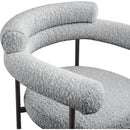 Meridian Blake Grey Boucle Fabric Counter Stool IMAGE 7