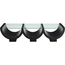  Meridian Beverwil Black Glass Top And Oak Veneer Base Coffee Table IMAGE 3