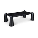  Meridian Wyndham Black Solid Wood And Oak Veneer Coffee Table IMAGE 1