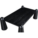  Meridian Wyndham Black Solid Wood And Oak Veneer Coffee Table IMAGE 4