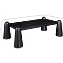  Meridian Wyndham Black Solid Wood And Oak Veneer Coffee Table IMAGE 7