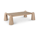  Meridian Wyndham Natural Solid Wood And Oak Veneer Coffee Table IMAGE 1