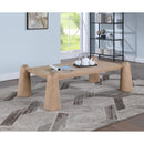  Meridian Wyndham Natural Solid Wood And Oak Veneer Coffee Table IMAGE 2