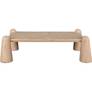  Meridian Wyndham Natural Solid Wood And Oak Veneer Coffee Table IMAGE 3