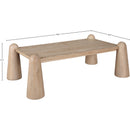  Meridian Wyndham Natural Solid Wood And Oak Veneer Coffee Table IMAGE 7