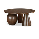  Meridian Revive Brown Solid Wood And Oak Veneer Coffee Table IMAGE 1