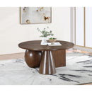  Meridian Revive Brown Solid Wood And Oak Veneer Coffee Table IMAGE 2