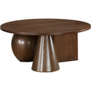  Meridian Revive Brown Solid Wood And Oak Veneer Coffee Table IMAGE 3