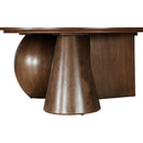  Meridian Revive Brown Solid Wood And Oak Veneer Coffee Table IMAGE 5