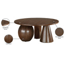  Meridian Revive Brown Solid Wood And Oak Veneer Coffee Table IMAGE 6