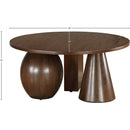  Meridian Revive Brown Solid Wood And Oak Veneer Coffee Table IMAGE 7