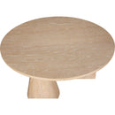  Meridian Revive Natural Solid Wood And Oak Veneer Coffee Table IMAGE 4