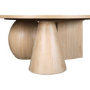  Meridian Revive Natural Solid Wood And Oak Veneer Coffee Table IMAGE 5