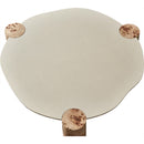  Meridian Thor Natural Resin Top And Burl Veneer Base Coffee Table IMAGE 3