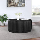  Meridian Ronin Black Solid Wood And Oak Veneer Coffee Table IMAGE 2