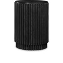  Meridian Ronin Black Solid Wood And Oak Veneer End Table IMAGE 1