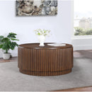  Meridian Ronin Brown Solid Wood And Oak Veneer Coffee Table IMAGE 2