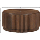  Meridian Ronin Brown Solid Wood And Oak Veneer Coffee Table IMAGE 6