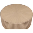  Meridian Ronin Natural Solid Wood And Oak Veneer Coffee Table IMAGE 3