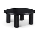 Meridian Hayden Black Solid Wood And Oak Veneer Coffee Table IMAGE 1