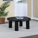  Meridian Hayden Black Solid Wood And Oak Veneer Coffee Table IMAGE 2