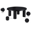  Meridian Hayden Black Solid Wood And Oak Veneer Coffee Table IMAGE 6