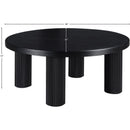  Meridian Hayden Black Solid Wood And Oak Veneer Coffee Table IMAGE 7