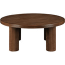  Meridian Hayden Brown Solid Wood And Oak Veneer Coffee Table IMAGE 3