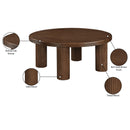  Meridian Hayden Brown Solid Wood And Oak Veneer Coffee Table IMAGE 6