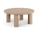  Meridian Hayden Natural Solid Wood And Oak Veneer Coffee Table IMAGE 1