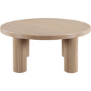  Meridian Hayden Natural Solid Wood And Oak Veneer Coffee Table IMAGE 3
