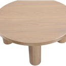  Meridian Hayden Natural Solid Wood And Oak Veneer Coffee Table IMAGE 4