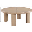  Meridian Hayden Natural Solid Wood And Oak Veneer Coffee Table IMAGE 7