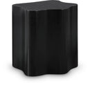  Meridian Zaire Black Solid Wood And Burl Veneer End / Side Table IMAGE 1