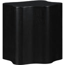  Meridian Zaire Black Solid Wood And Burl Veneer End / Side Table IMAGE 3