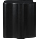  Meridian Zaire Black Solid Wood And Burl Veneer End / Side Table IMAGE 4