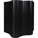  Meridian Zaire Black Solid Wood And Burl Veneer End / Side Table IMAGE 5