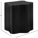  Meridian Zaire Black Solid Wood And Burl Veneer End / Side Table IMAGE 8