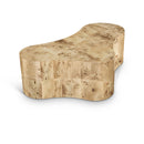  Meridian Zaire Natural Solid Wood And Burl Veneer Coffee Table IMAGE 1