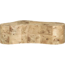  Meridian Zaire Natural Solid Wood And Burl Veneer Coffee Table IMAGE 3