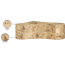  Meridian Zaire Natural Solid Wood And Burl Veneer Coffee Table IMAGE 6