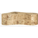  Meridian Zaire Natural Solid Wood And Burl Veneer Coffee Table IMAGE 7