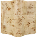  Meridian Zaire Natural Solid Wood And Burl Veneer End / Side Table IMAGE 5