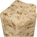  Meridian Zaire Natural Solid Wood And Burl Veneer End / Side Table IMAGE 6