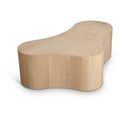  Meridian Zaire Natural Solid Wood And Burl Veneer Coffee Table IMAGE 1