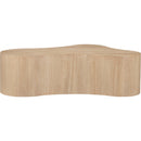  Meridian Zaire Natural Solid Wood And Burl Veneer Coffee Table IMAGE 3