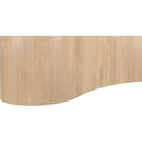  Meridian Zaire Natural Solid Wood And Burl Veneer Coffee Table IMAGE 5