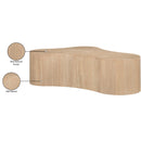  Meridian Zaire Natural Solid Wood And Burl Veneer Coffee Table IMAGE 6